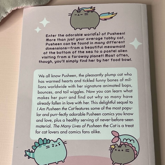 Pusheen Cat Eye Mask & Illustrated Pusheen the Cat Book Bundle Kawaii Gift Set - Picture 4 of 16